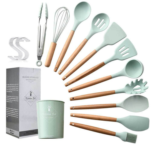 11 pcs non stick spatula kitchenware cooking set