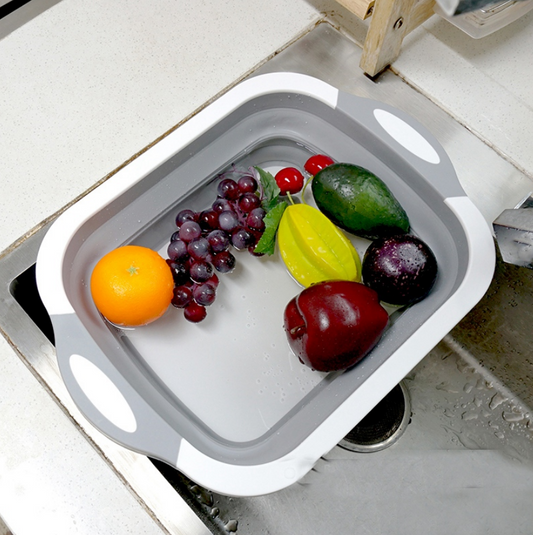 Folding Vegetable Board Household  Multifunctional Anvil Board Washing Basket