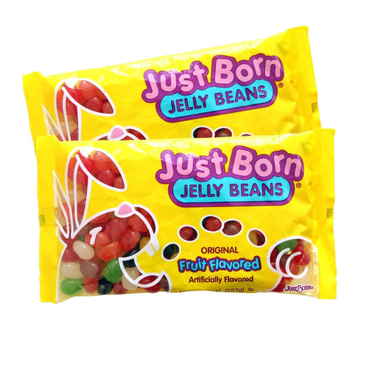 Just Born Jelly Beans, Original Fruit Flavor, 10 oz. Bags (Pack of 2)